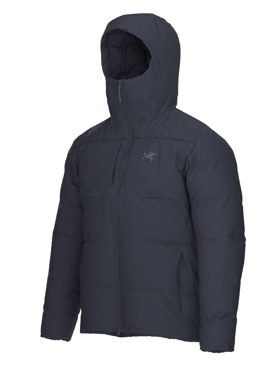 Tykk og varm dunjakke til herre fra Arc´Teryx i fargen Black Sapphire