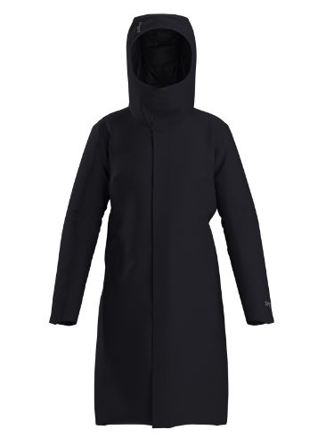 Lang, varm og vattert parka til dame fra Arcteryx i fargen Black