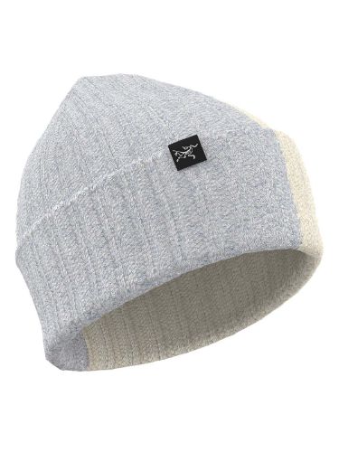 Vis detaljer for Chunky Ribbed Toque Lue i merinoull til Arcteryx i fargen Solitude Heather Arc Silk