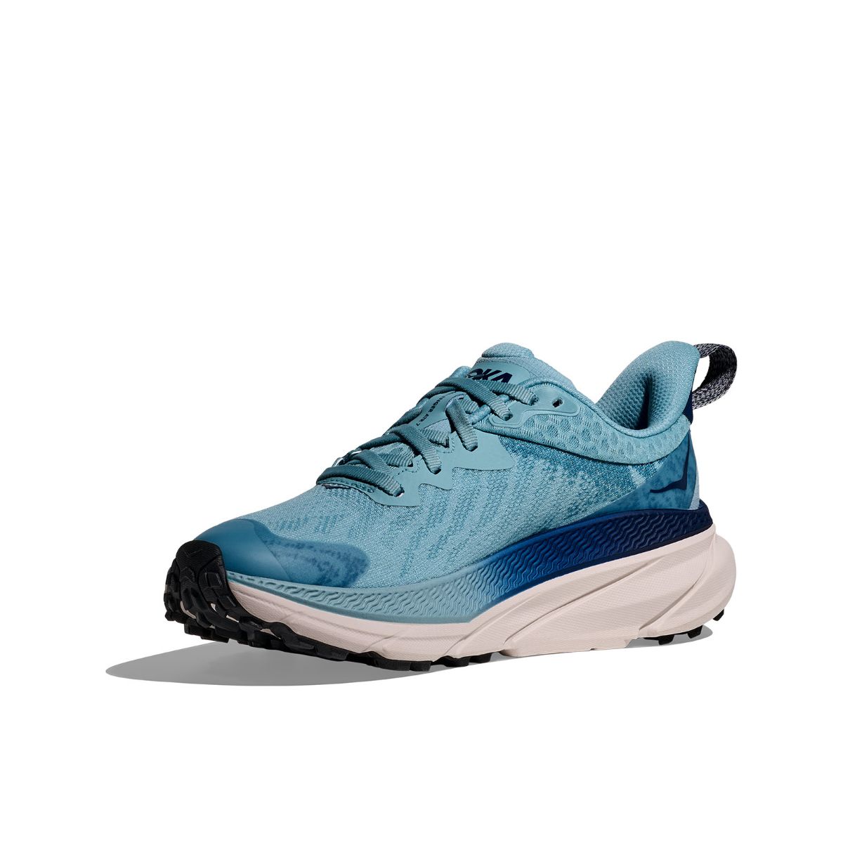 Lett og dempet løpesko fra Hoka med Gore-Tex membran i fargen Raindrop Grout