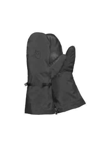 Robuste og værbestandige votter fra Norrøna i fargen Caviar