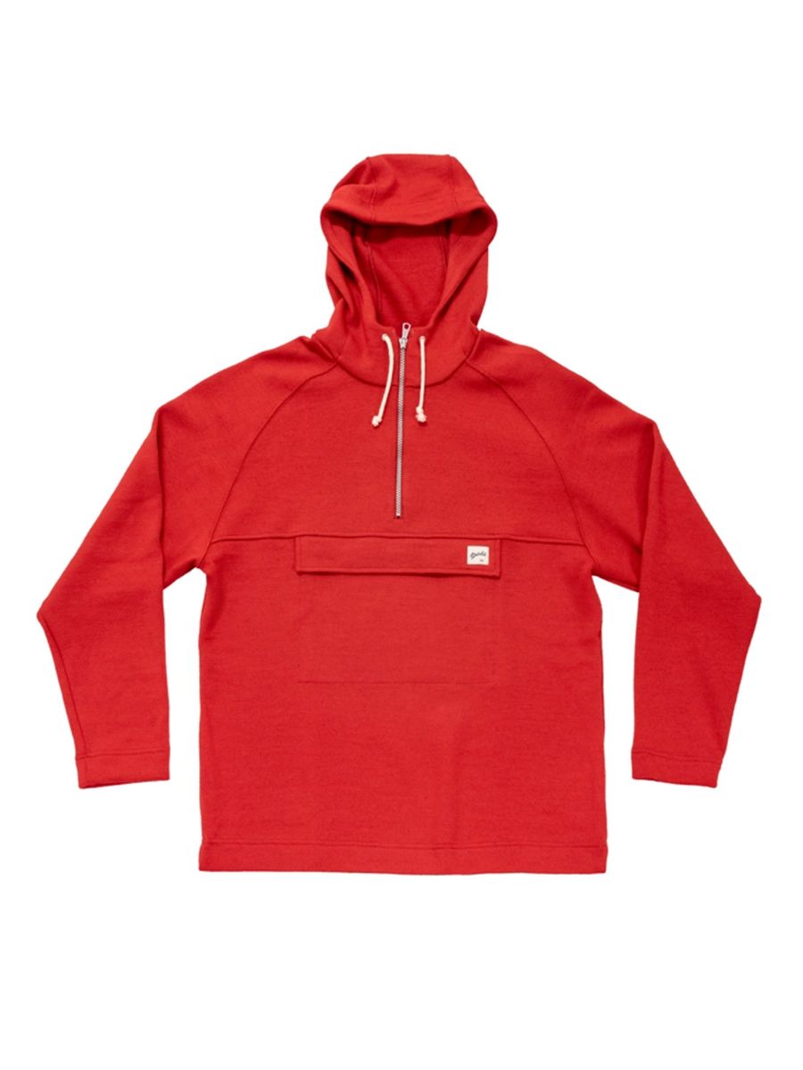 Anorakk til herre fra Devold i fargen English Red