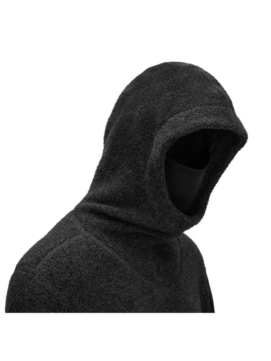 Hettegenser i ull til dame og herre fra Aclima i fargen Dark Grey Melange