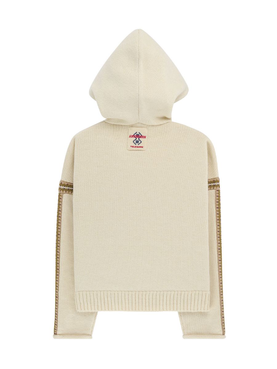 Gommo Hoodie til dame med broderi inspirert fra Telemark