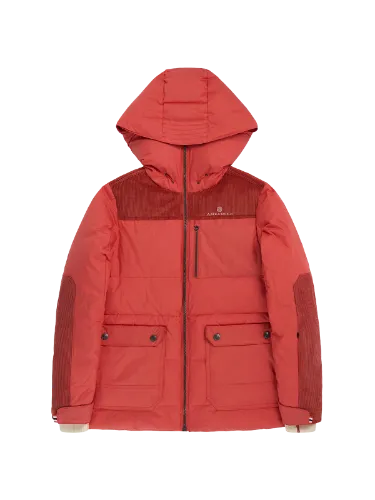 Amundsen Groomer Jacket Womens i fargen Weathered Red. Varm dunjakke dame