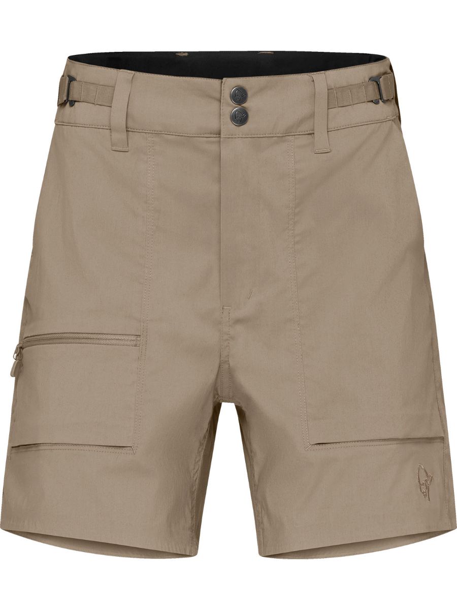 Lett shorts i bomull til dame fra Norrøna i fargen Winter Twig