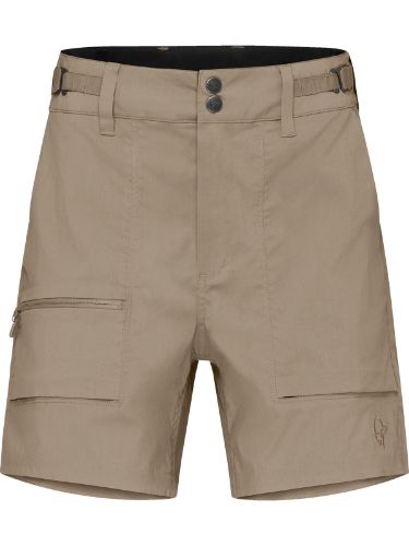 Lett shorts i bomull til dame fra Norrøna i fargen Winter Twig