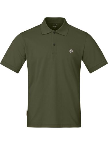 Lekker og stilren piqueskjorte til herre fra Norrøna i fargen Olive Night