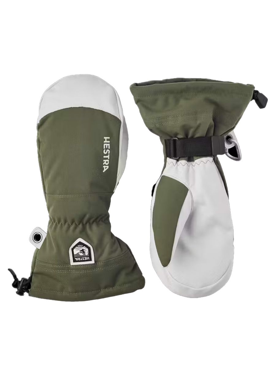 Robuste og utrolig varme votter fra Hestra i fargen Olive