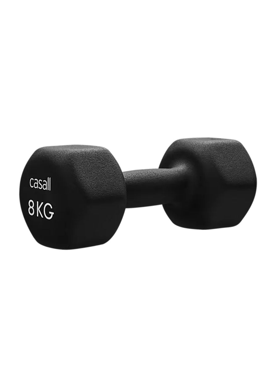 Dumbbell som veier 8kg- perfekt for hjemmetrening