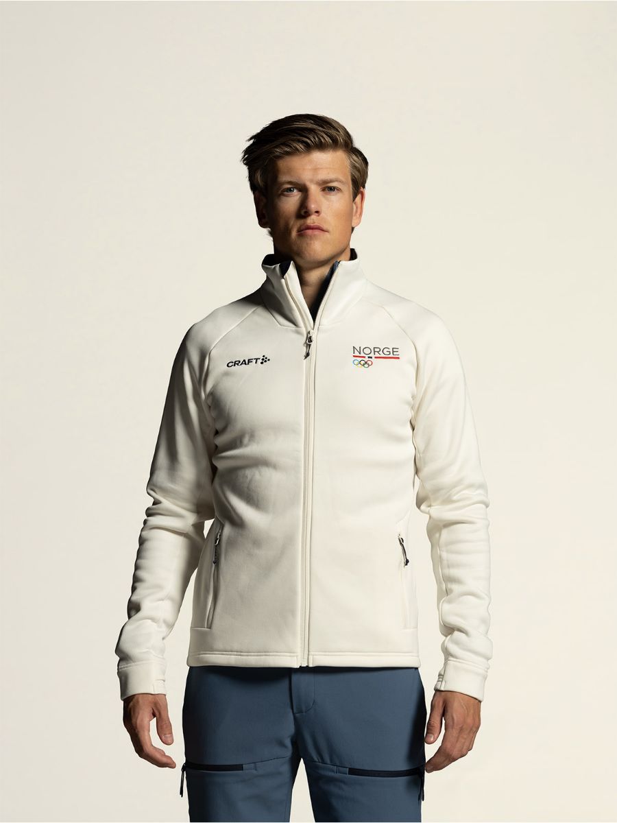 OL Norway Fleecejakke til herre fra Craft i fargen Tofu