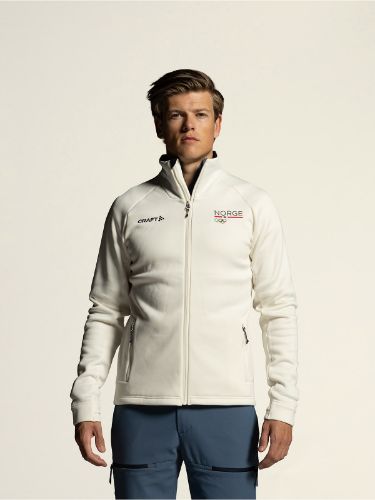 OL Norway Fleecejakke til herre fra Craft i fargen Tofu
