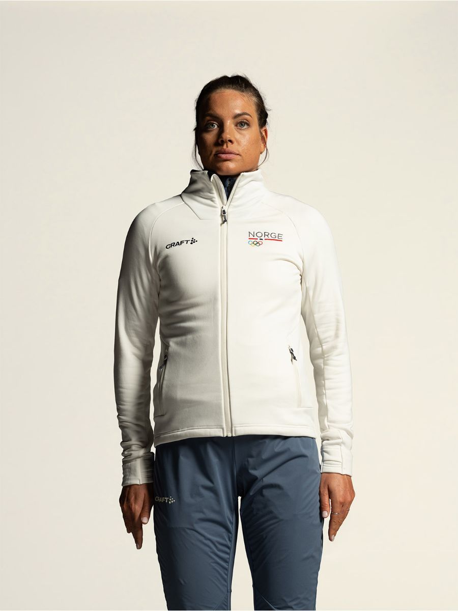 OL Norway Fleecejakke til dame fra Craft i fargen Tofu