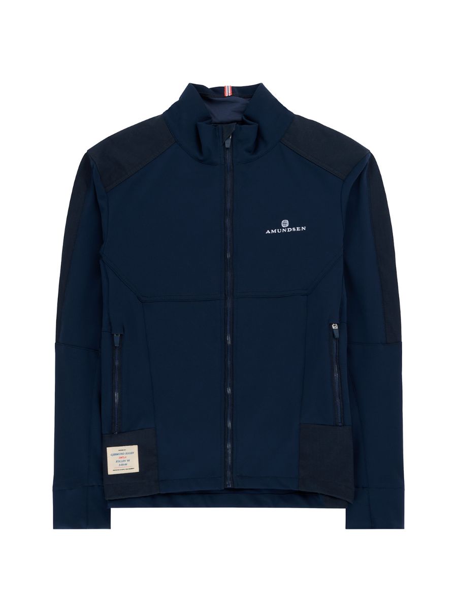 Komfortabel og pen jakke fra Amundsen til herre i fargen Dark Navy