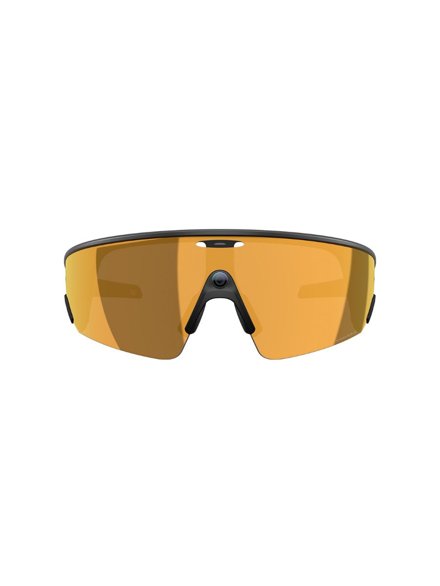 Vanguard sportsbrille med META og AI-teknologi fra Oakley i fargen Black med Prizm 24K linse