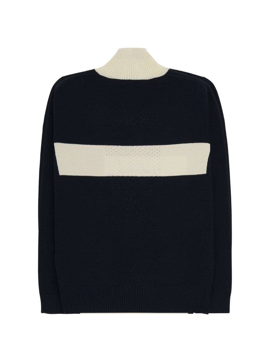 Lekker og allsidig genser til dame med glidelås i halsen i fargen Faded Navy fra Amundsen Sports