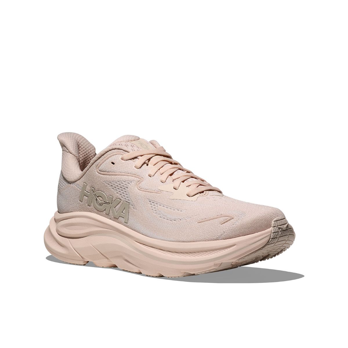 Clifton 10 til dame- en lett, allsidig og godt dempet løpesko. I fargen Beech Wood Rose Cream