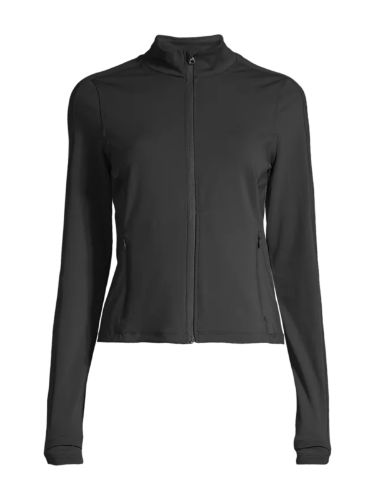 Treningsjakke fra Casall med full glidelås i fargen Black