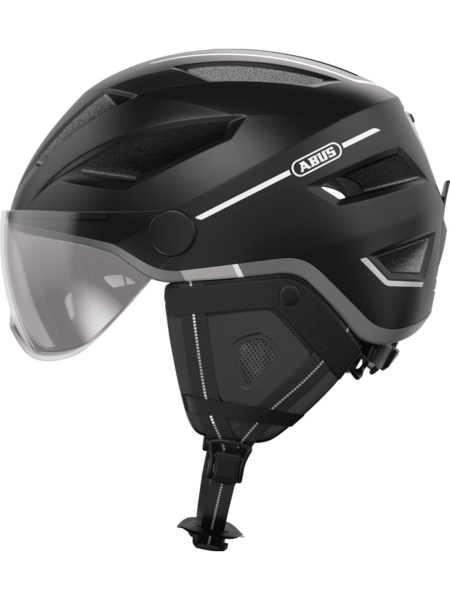 Sikker, komfortabel og beskyttende sykkehjelm fra Abus i fargen Velvet Black
