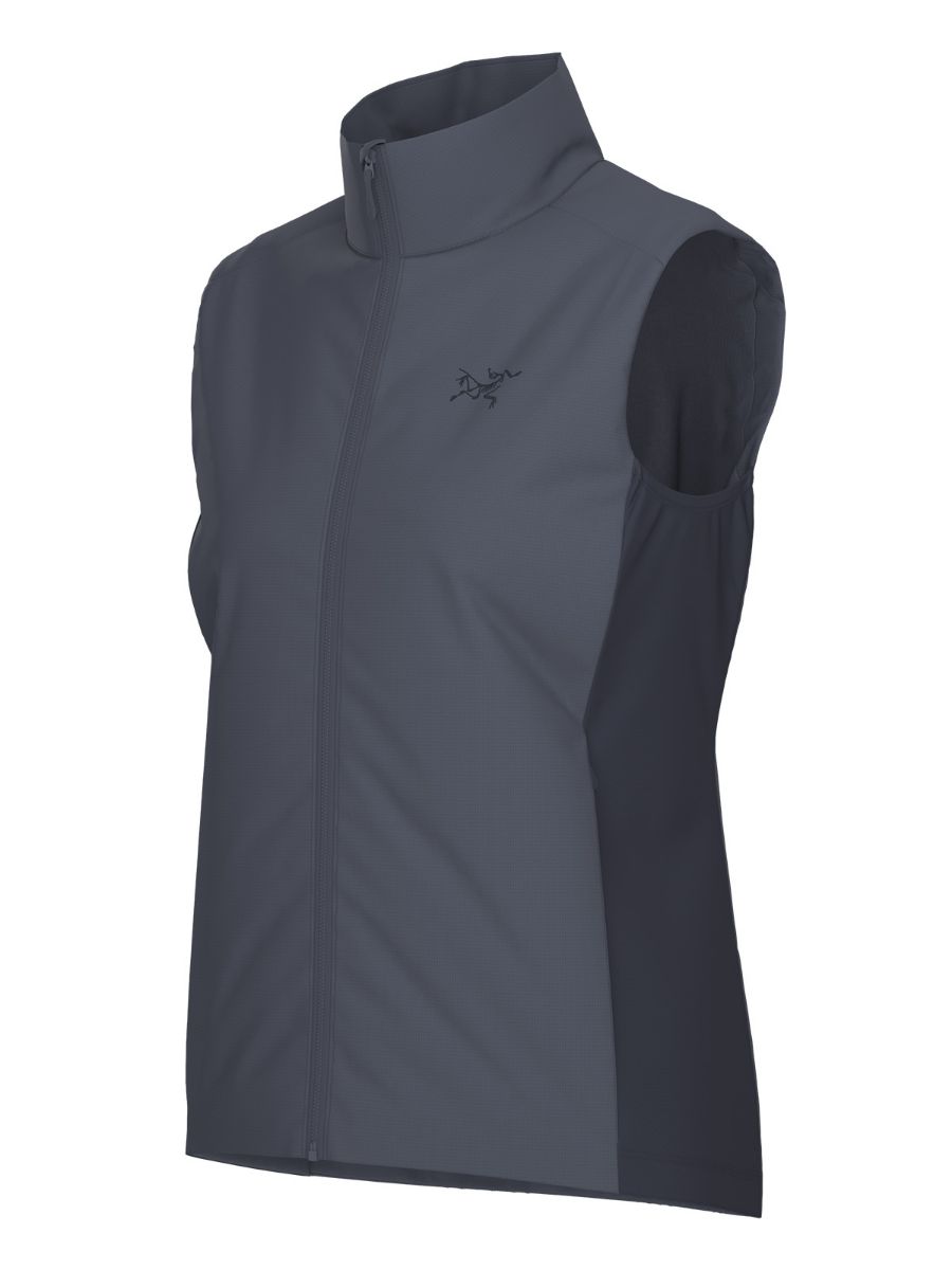 Isolerende og allsidig vest til dame fra Arc`Teryx i fargen Dk Stratur Blk Sapphire