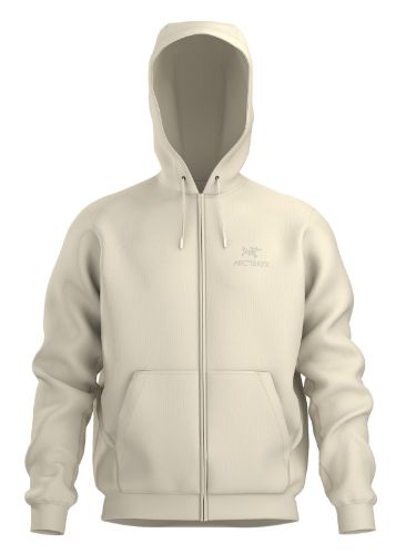 Hettejakke med full glidelås fra Arcteryx til herre i fargen Sea Salt