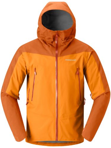 Skalljakke til herre fra Norrøna i fargen Exuberance. Slitesterk og beskyttende jakke