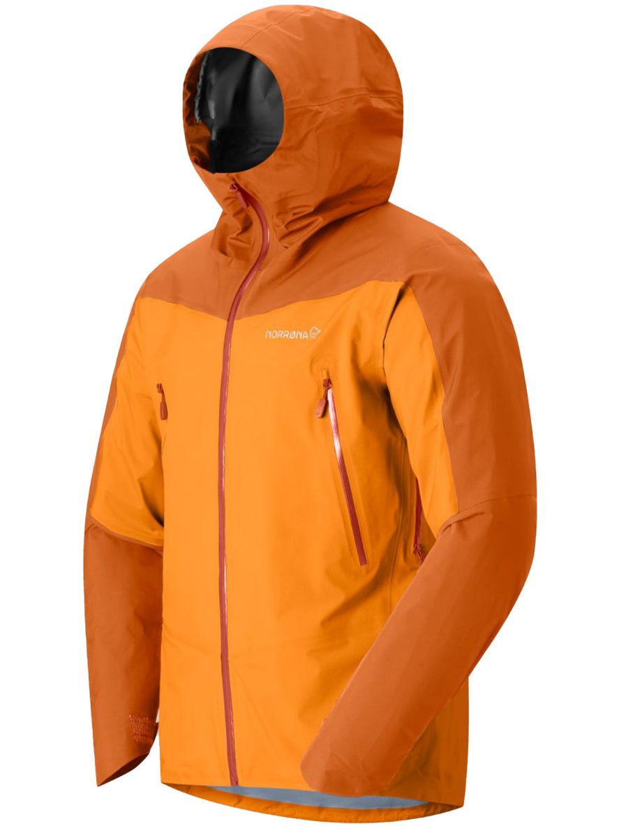 Skalljakke til herre fra Norrøna i fargen Exuberance. Slitesterk og beskyttende jakke