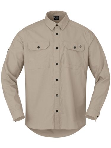 Klassisk og slitesterk skjorte til herre fra Norrøna i fargen Winter Twig