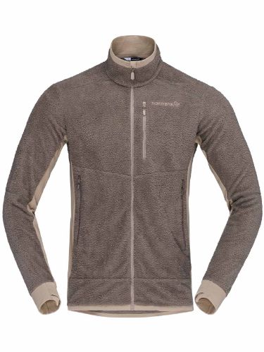 Fleecejakke til herre fra Norrøna i fargen Bungee Cord Winter Twig