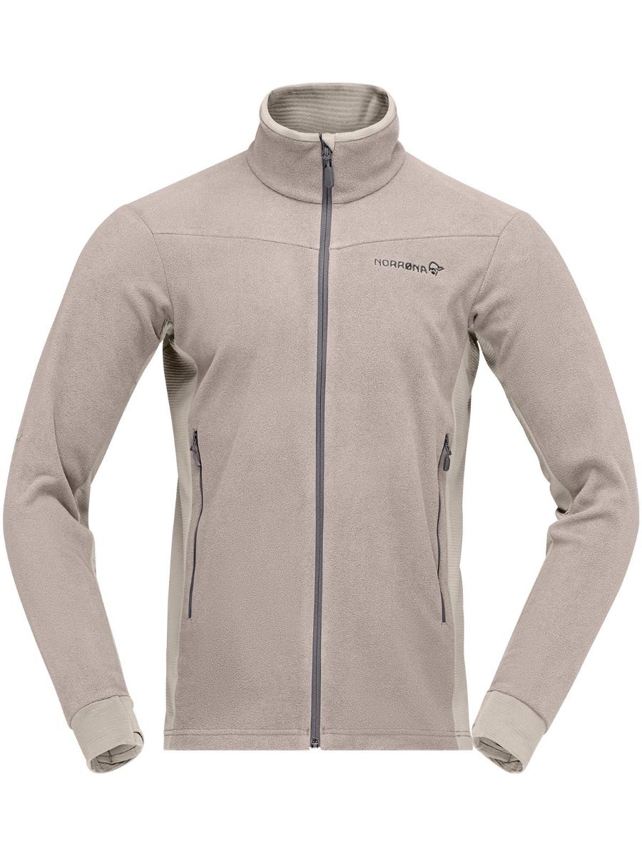 Fleecejakke til herre fra Norrøna i fargen Winter Twig