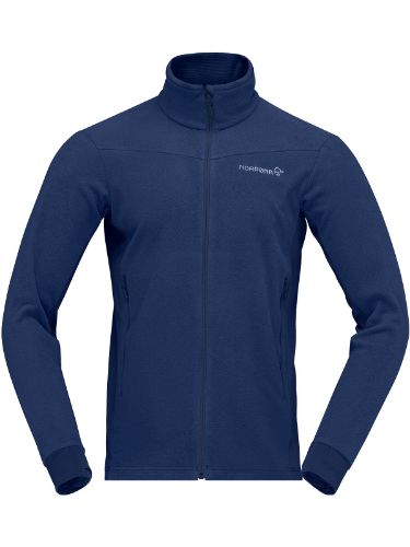 Klassisk fleecejakke til herre fra Norrøna med god varme og tekniske egenskaper