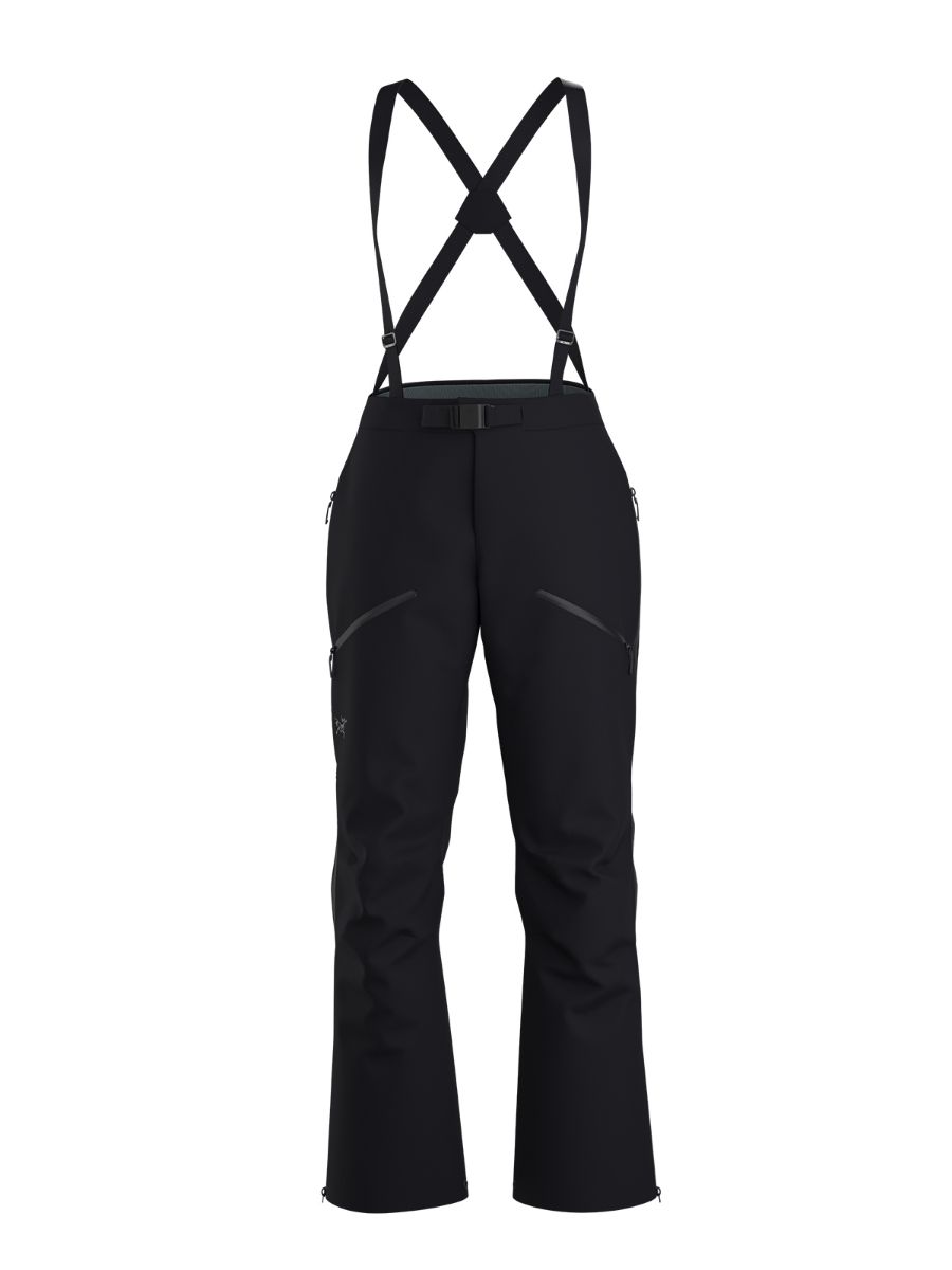 Allsidig skallbukse til dame fra ArcTeryx i fargen Caviar. Beta SV Pant W