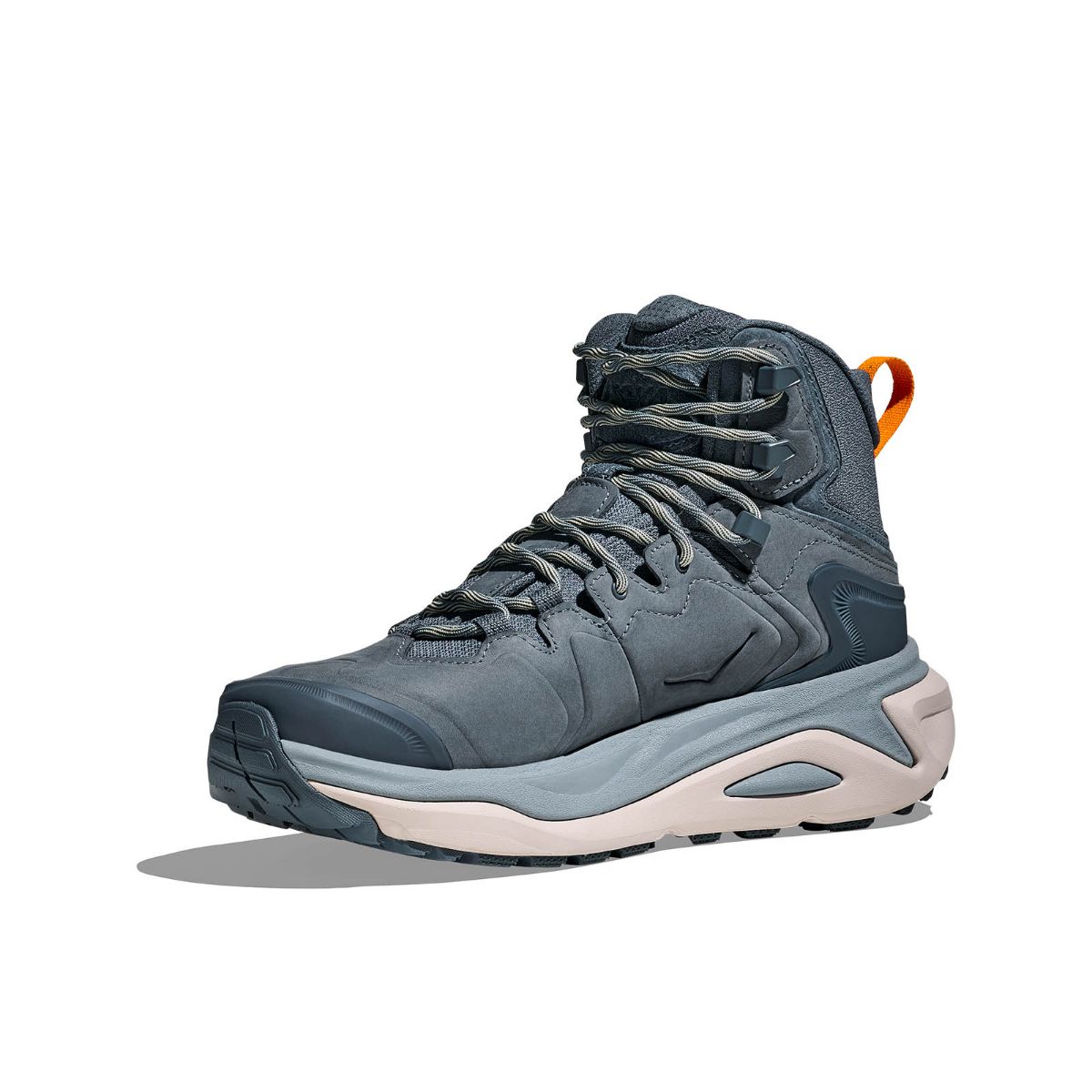 Lett og robust fjellstøvel til herre fra Hoka. Kaha 3 GTX i fargen Faded Navy Washed Blue