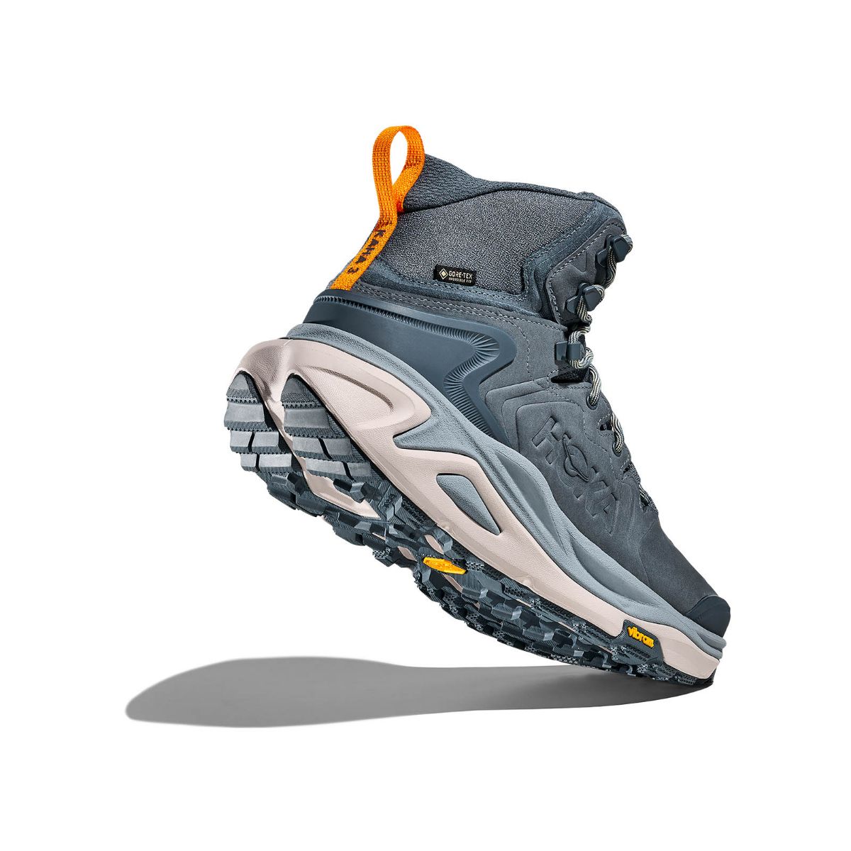 Lett og robust fjellstøvel til herre fra Hoka. Kaha 3 GTX i fargen Faded Navy Washed Blue