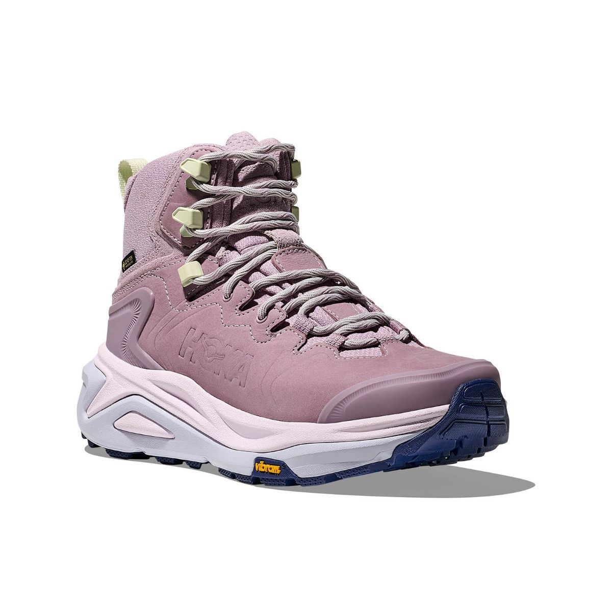 Lett og robust fjellstøvel til dame fra Hoka. Kaha 3 GTX i fargen Fragrant Lilac / Lilac Cream