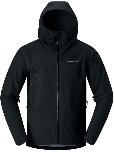 Allsidig skalljakke til herre fra Norrøna i fargen Caviar Black