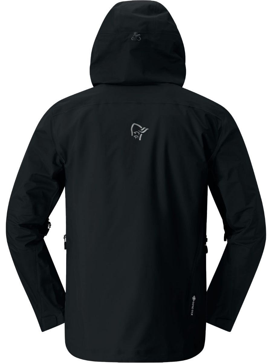 Allsidig skalljakke til herre fra Norrøna i fargen Caviar Black