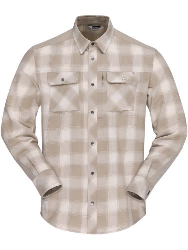 Tykk og allsidig flannelskjorte til herre fra Norrøna i fargen Oatmeal