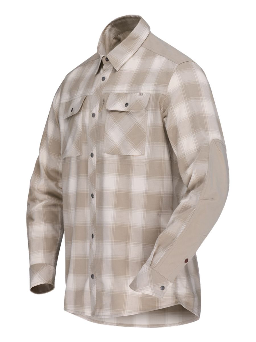 Tykk og allsidig flannelskjorte til herre fra Norrøna i fargen Oatmeal