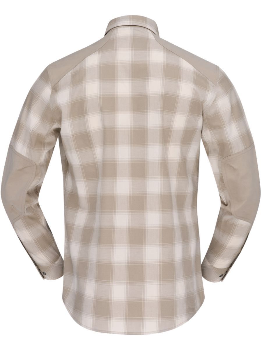 Tykk og allsidig flannelskjorte til herre fra Norrøna i fargen Oatmeal