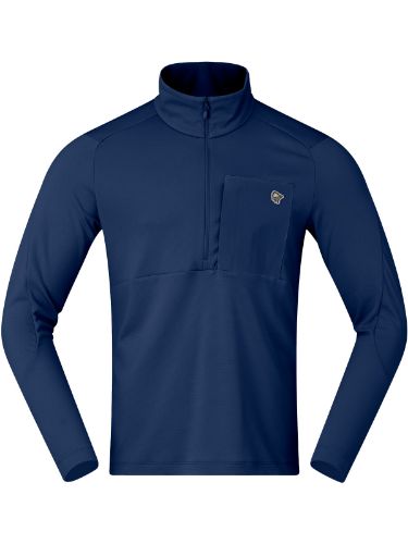Allsidig og isolerende mellomlag fra Norrøna til herre i fargen Indigo Night