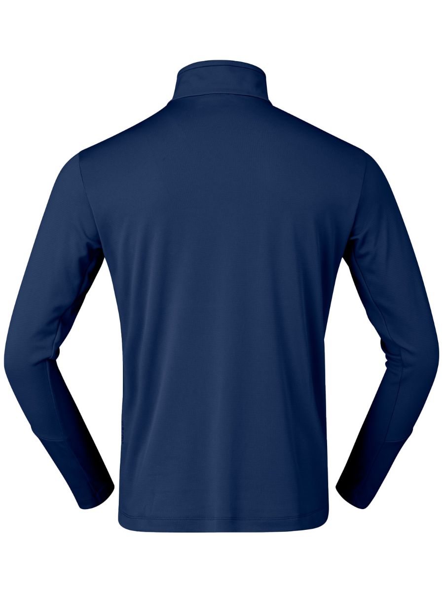 Allsidig og isolerende mellomlag fra Norrøna til herre i fargen Indigo Night