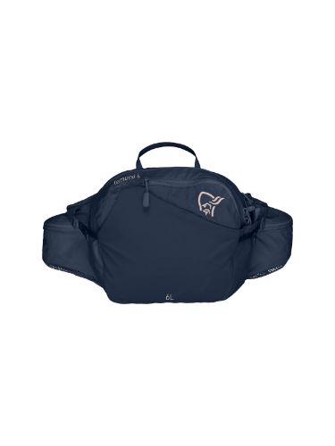 Lett og romslig hoftebelte til dame og herre fra Norrøna i fargen Indigo Night