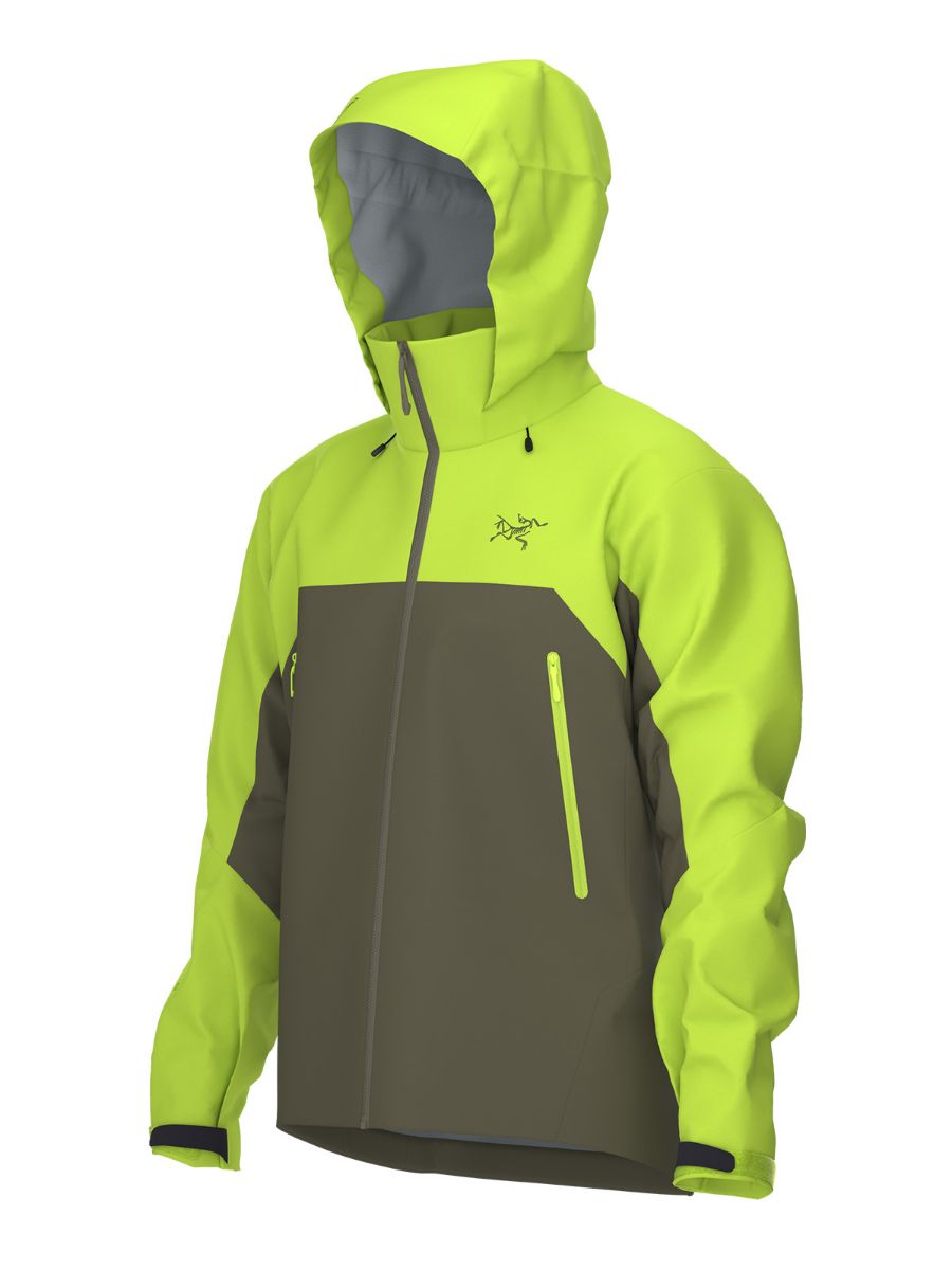 Allsidig og robust skalljakke til herre fra Arcteryx i fargen Mantis Tatsu