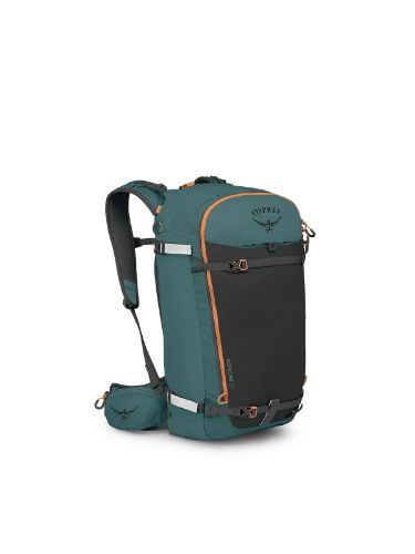 Praktisk og romslig dagstursekk fra Osprey som kan bære snowboard eller slalomski!