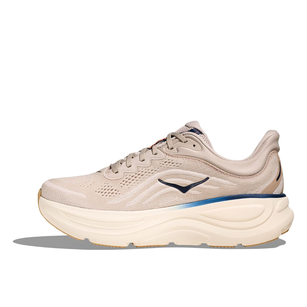 Fulldempet løpesko til herre fra Hoka i fargen Stucco Grout