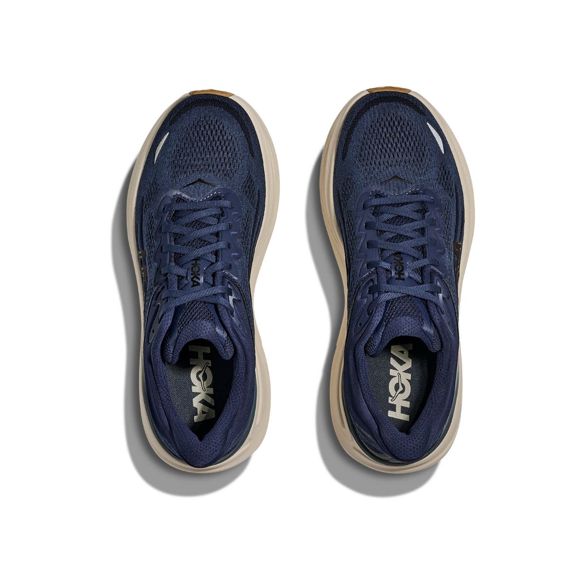 Bondi 9 Wide til herre fra Hoka i fargen Midnigth Blue Varsity Navy