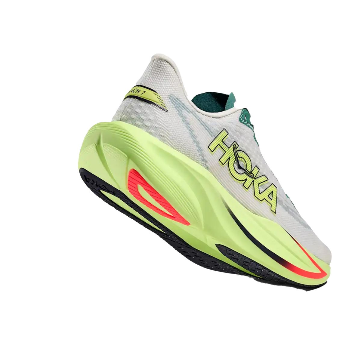 Mach 7 til herre fra Hoka i  fargen Frost Neon Yuzu 