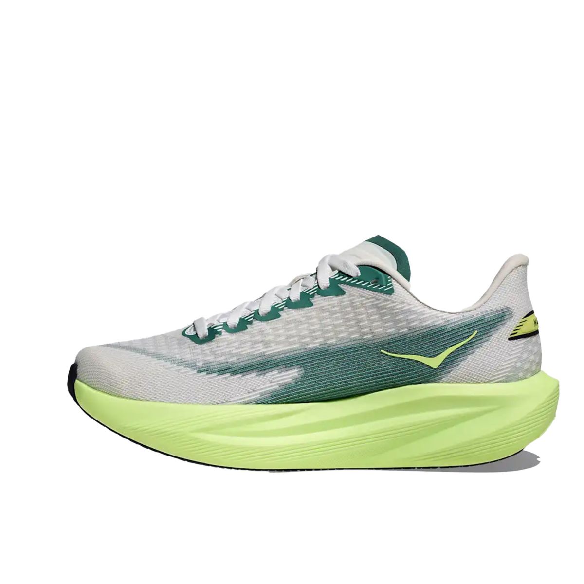 Mach 7 til herre fra Hoka i  fargen Frost Neon Yuzu 