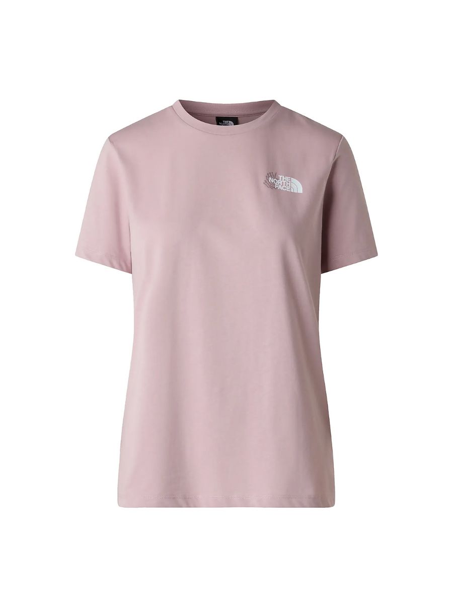 T-skjorte i bomull fra The North Face til dame i fargen Metal Pink